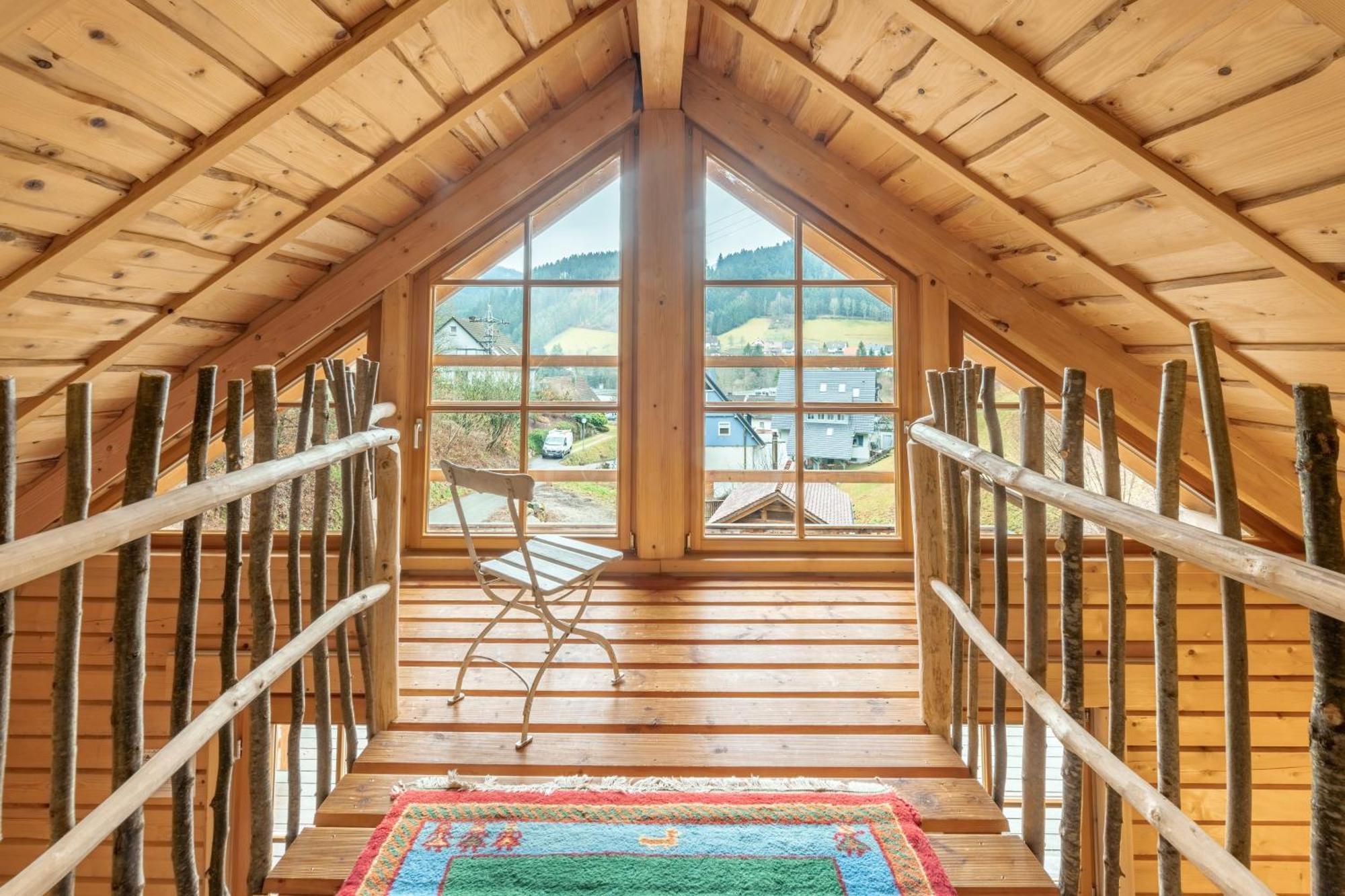 Schwarzwald Blockhaus - Sauna - Kamin - Mit Bettwaesche Und Handtuecher Schenkenzell Luaran gambar
