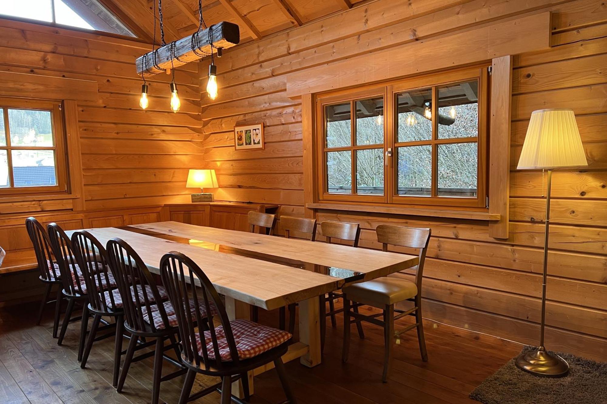 Schwarzwald Blockhaus - Sauna - Kamin - Mit Bettwaesche Und Handtuecher Schenkenzell Luaran gambar